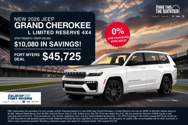New 2026 Jeep Grand Cherokee L Limited Reserve 4x4